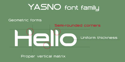 Yasno Font Poster 3