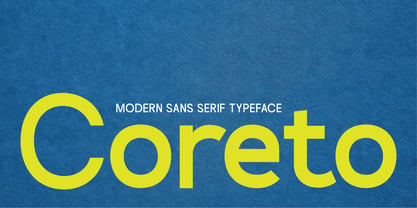 Coreto Font Poster 1