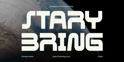 Stary Bring Font Poster 1