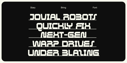 Stary Bring Font Poster 7