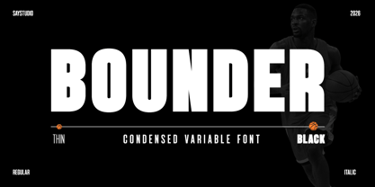 Bounder Font Poster 1