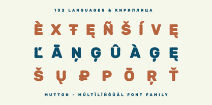 Mutton Font Poster 3