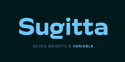 Sugitta Font Poster 1