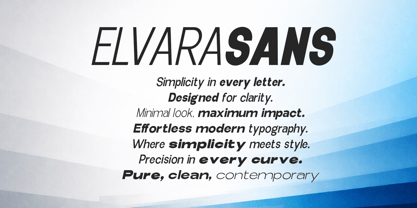 Elvara Sans Font Poster 5