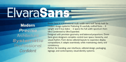 Elvara Sans Font Poster 3