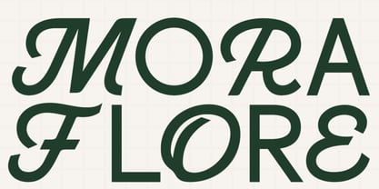 Mora Flore Font Poster 1