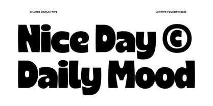 Chambs Font Poster 3