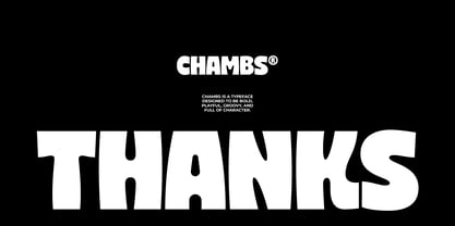 Chambs Font Poster 12