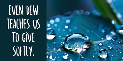 Secret Water Font Poster 3