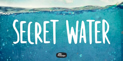 Secret Water Font Poster 1