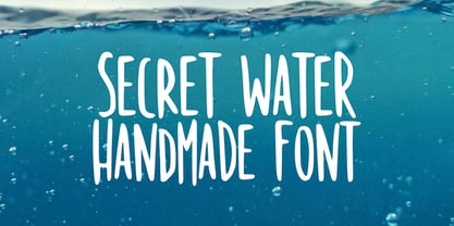 Secret Water Font Poster 5