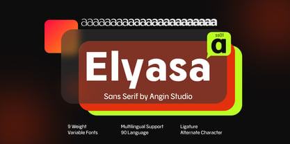 Elyasa Pro Variable Font Poster 1