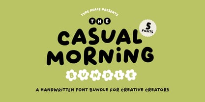 Casual Morning Font Poster 1