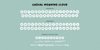 Casual Morning Font Poster 14