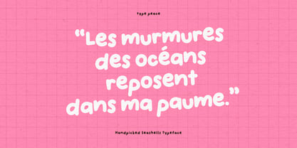 Handpicked Seashells Font Poster 6