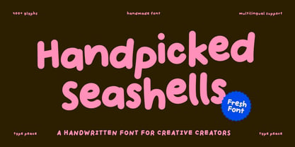 Handpicked Seashells Font Poster 1
