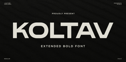 Koltav Font Poster 1
