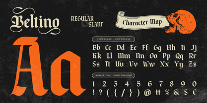 Beltino Font Poster 2