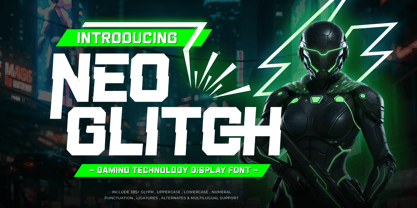 Neo Glitch Font Poster 1