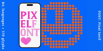 Pixel Serif Font Poster 6