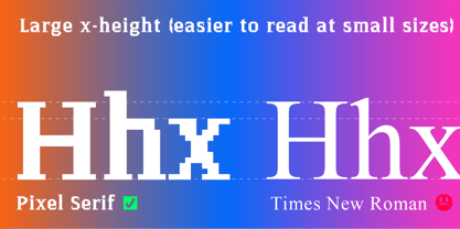 Pixel Serif Font Poster 5