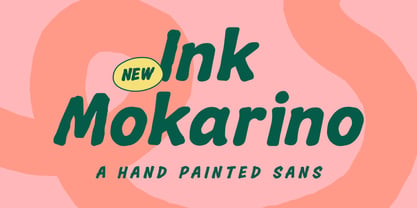 Ink Mokarino Font Poster 1