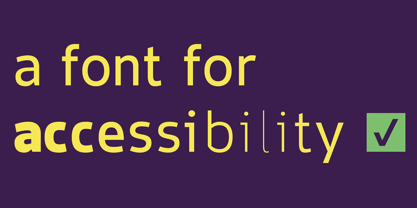 Accessibility Font Variable Font Poster 6