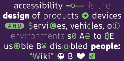 Accessibility Font Variable Font Poster 3