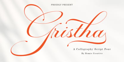 Gristha Script Font Poster 1