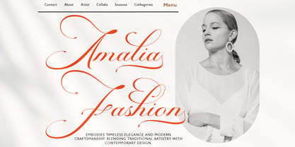 Gristha Script Font Poster 2