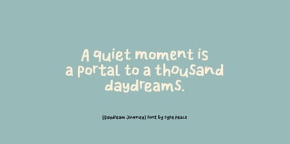 Daydream Journey Font Poster 8