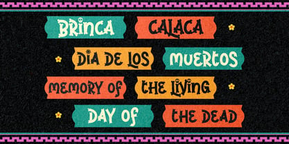 Brinca Calaca Font Poster 6