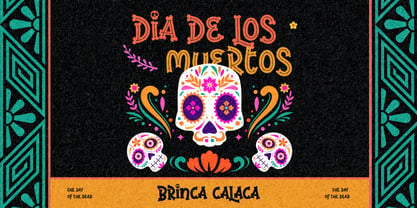 Brinca Calaca Font Poster 8