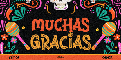 Brinca Calaca Font Poster 15
