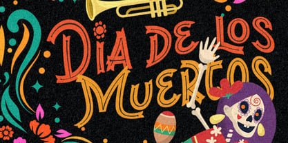 Brinca Calaca Font Poster 12
