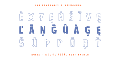 Quixa Font Poster 3