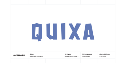 Quixa Font Poster 1