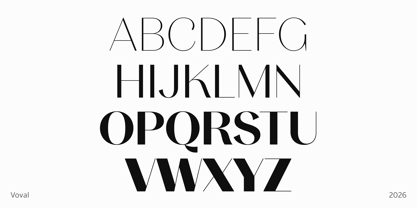 Voval Font Poster 7