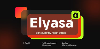 Elyasa Font Poster 1