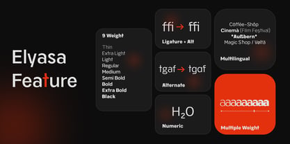 Elyasa Font Poster 2