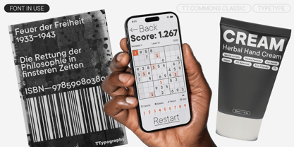 TT Commons Classic Font Poster 2