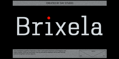 Brixela Font Poster 1
