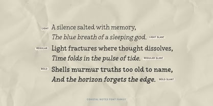 Coastal Notes Font Poster 5