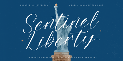 Sentinel Liberty Font Poster 1