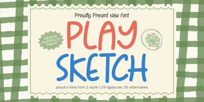 Play Sketch Font Poster 1