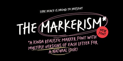 Markerism Font Poster 1