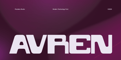 Avren Font Poster 1