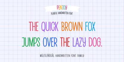 Penjoy Font Poster 3