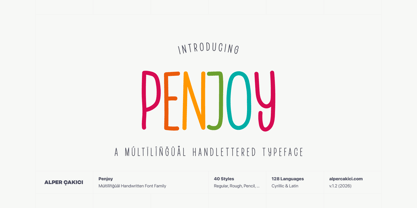 Penjoy Font Poster 1