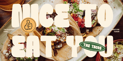 IT Tacoloopey Font Poster 3